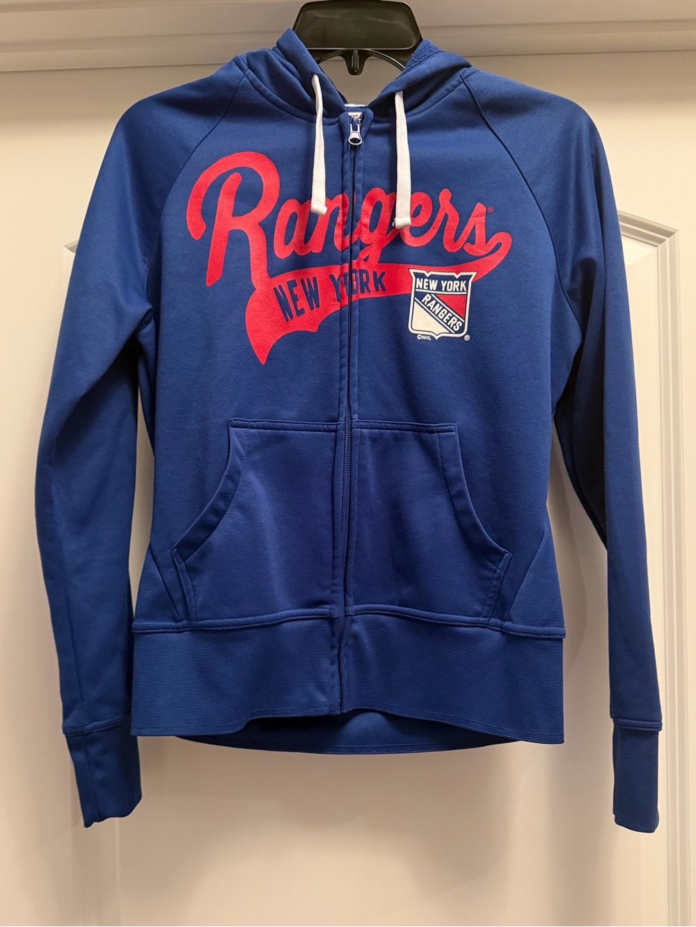 NEW YORK RANGERS -NHL GIII by Carl Banks Women's  Zip Up Blue Jacket Size M